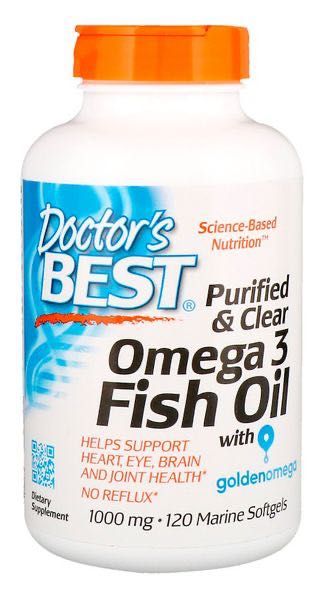 Doctor's Best​ Omega-3 Fish Oil 120 капсул