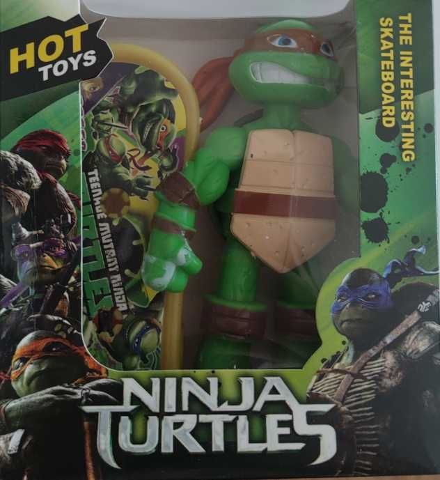 Figurka żółw ninja z deskorolka