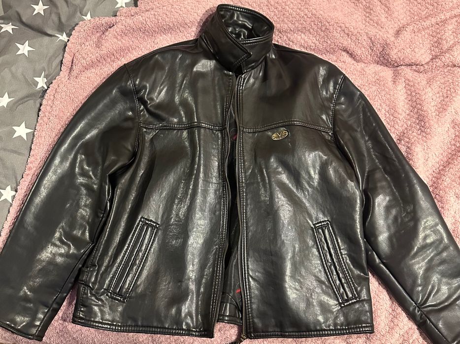 Шкіряна куртка V made in Italy
