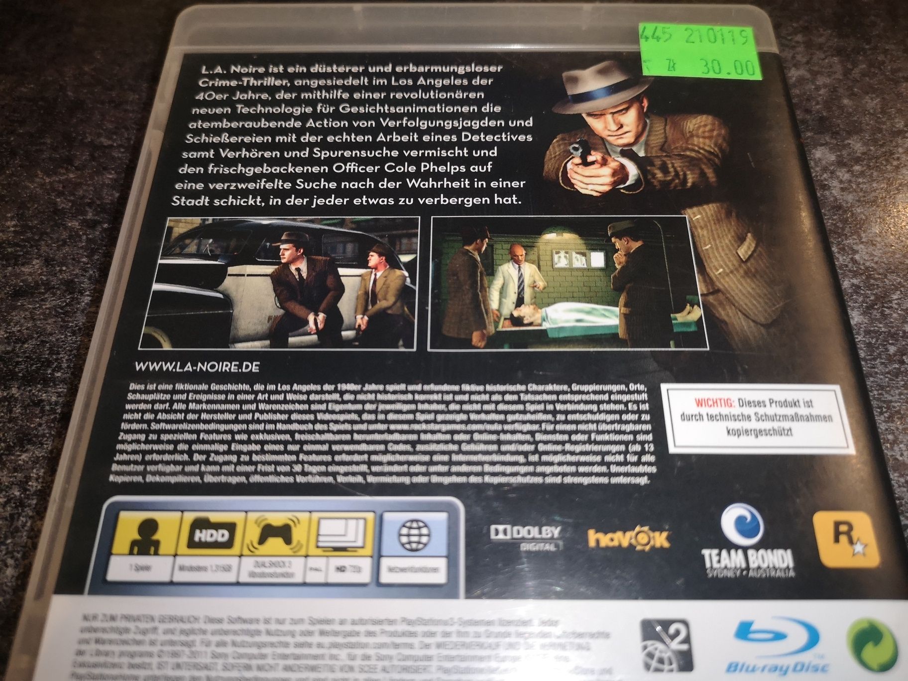 L. A. Noire PS3 gra ANG (możliwość wymiany) sklep Ursus