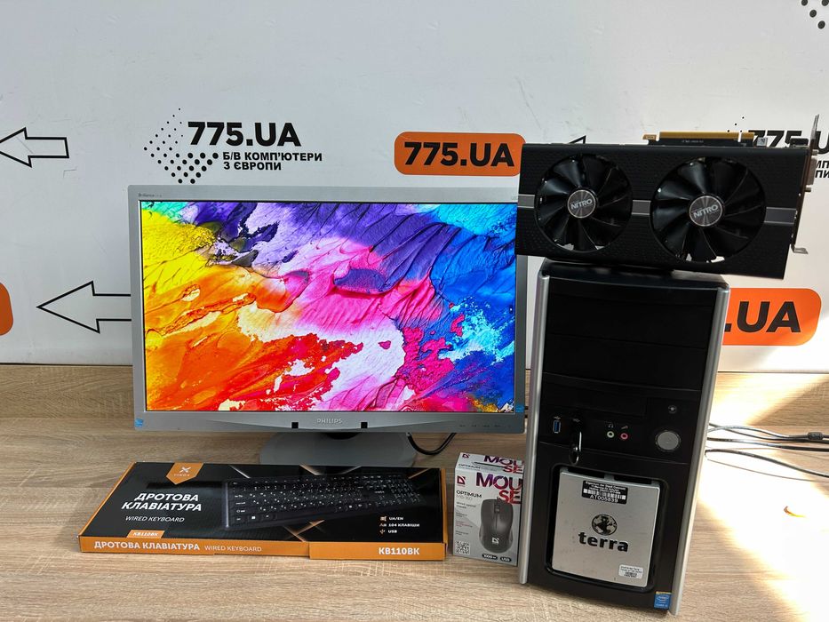 Ігровий комплект: пк + монітор + периферія/ Гарантія 1 рік
