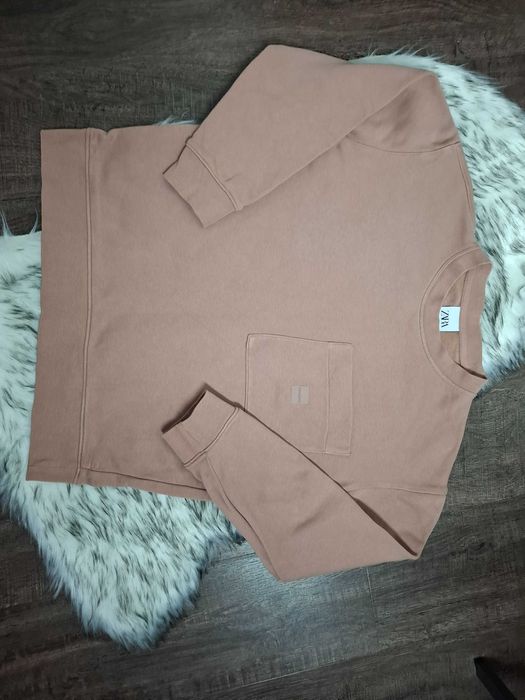 Luźna beżowa bluza (504)