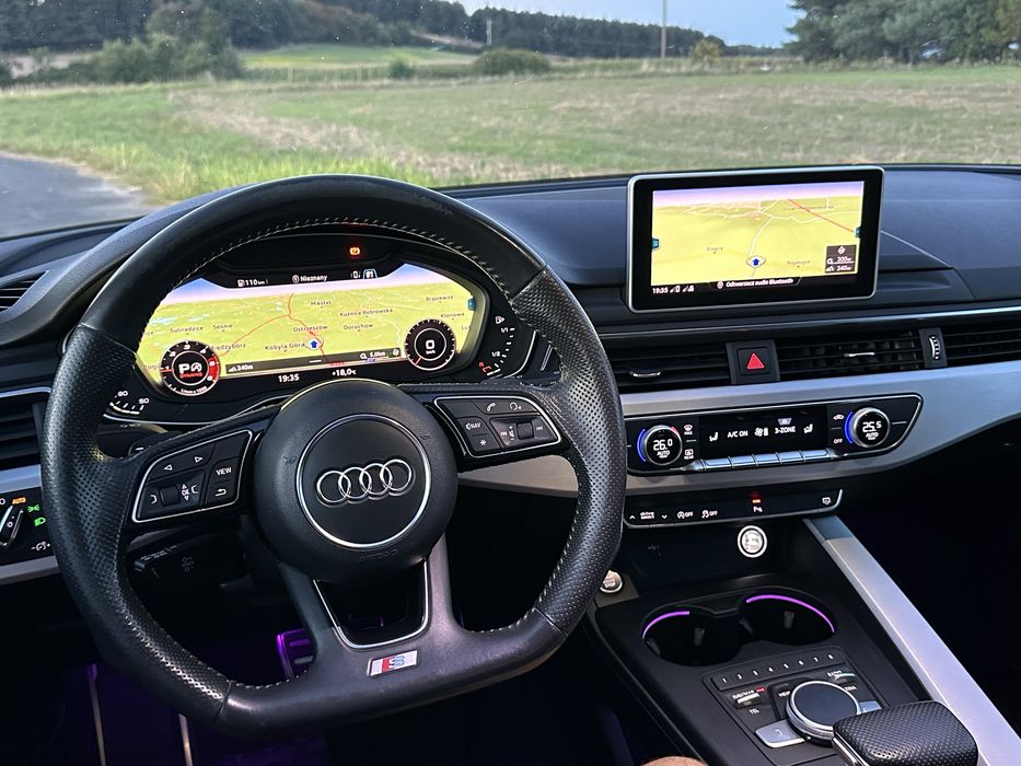 Audi A4 B9 2x S-Line 2.0 TDI Virtual S-Tronic Full Led 2018r Alu 18”