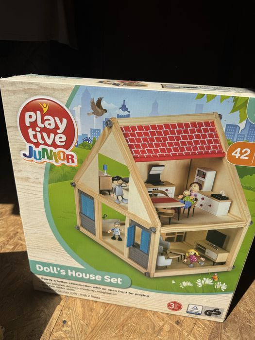 Play tive junior domek drewniany i dodatkowe akcesoria