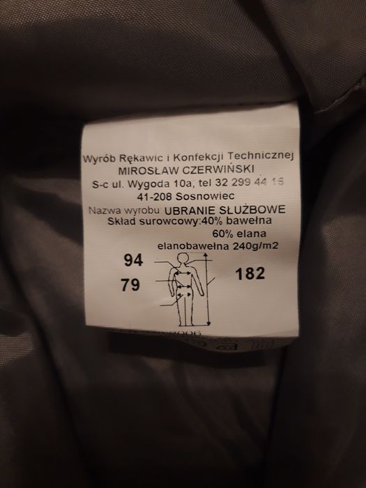 Ubranie robocze, drelich, szare i granatowe