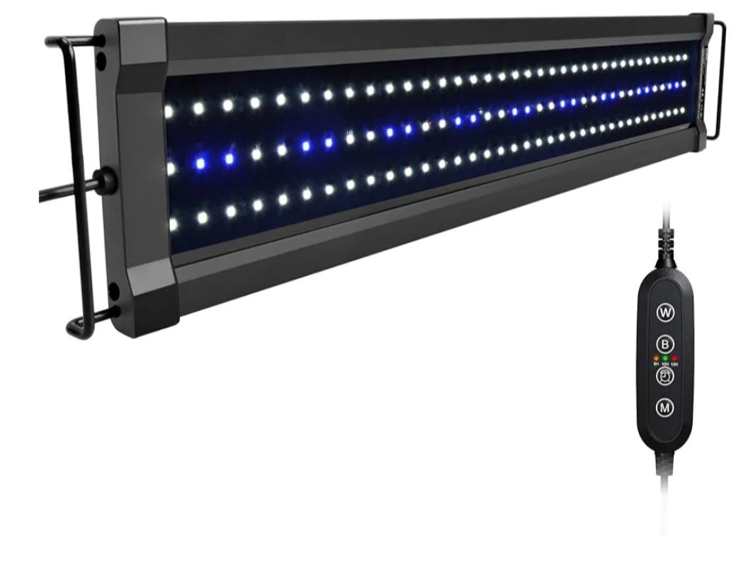 Aquário 96L + Filtro UV VEVOR + Luz NICREW – Pack Completo
