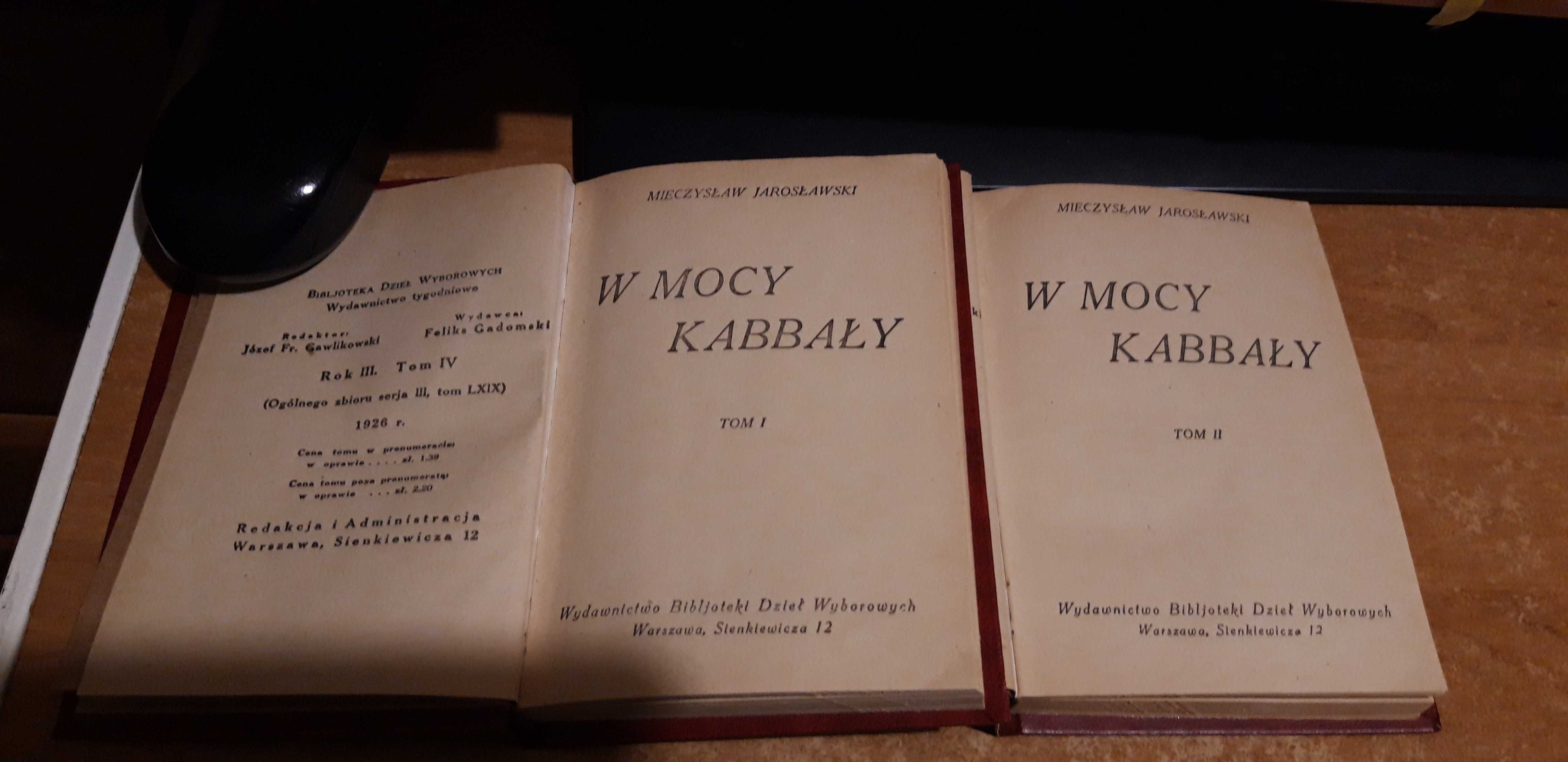 W Mocy Kabbały,1-2 - M.Jarosławski- BDW1926 opr.,wyd.1