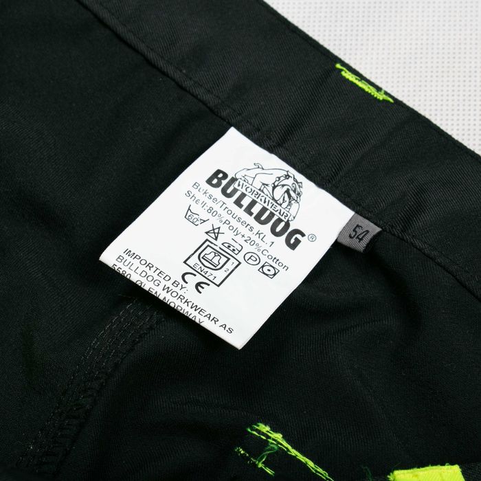 Bulldog Workwear cordura spodnie robocze odblaskowe 54eu/XL wysokistan