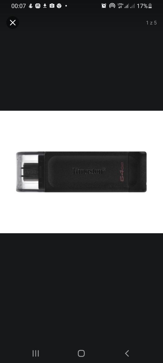 Pendrive Kingston DataTraveler 70 USB-C 64GB