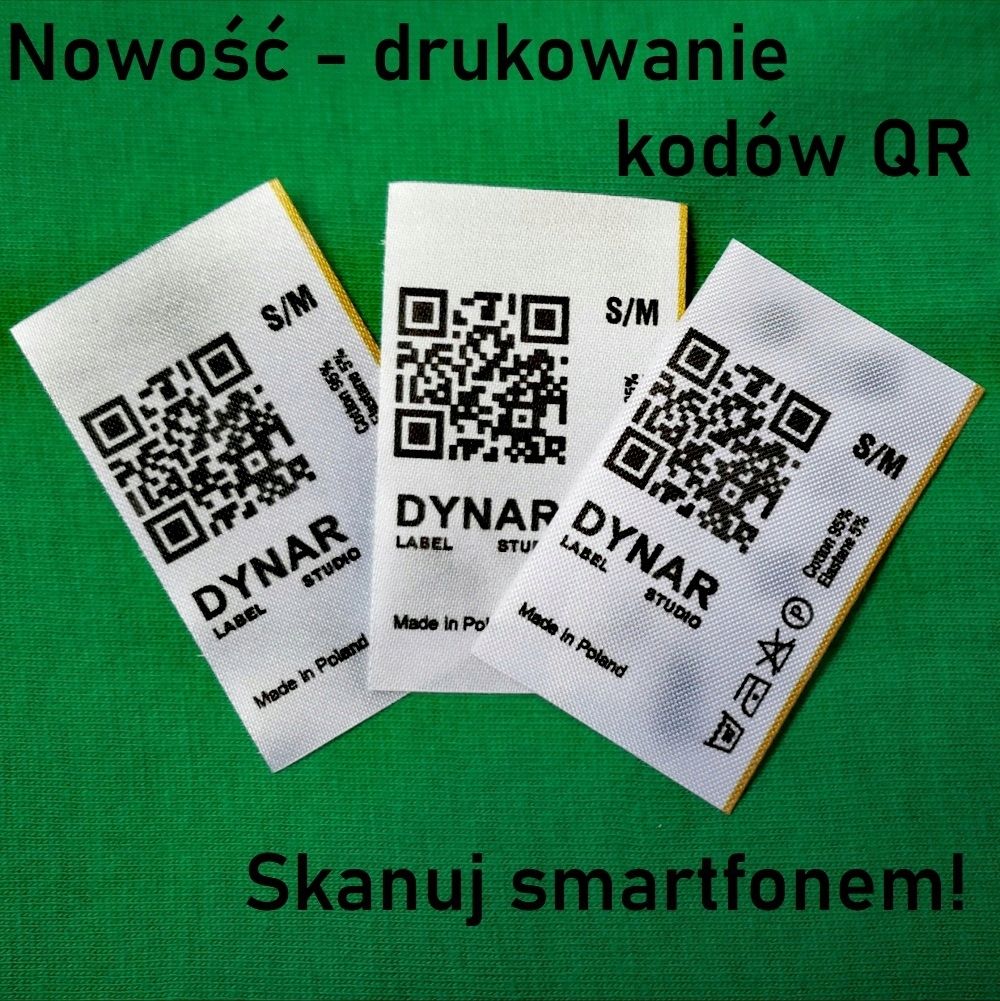 Metki do ubrań z QR kodem (50)