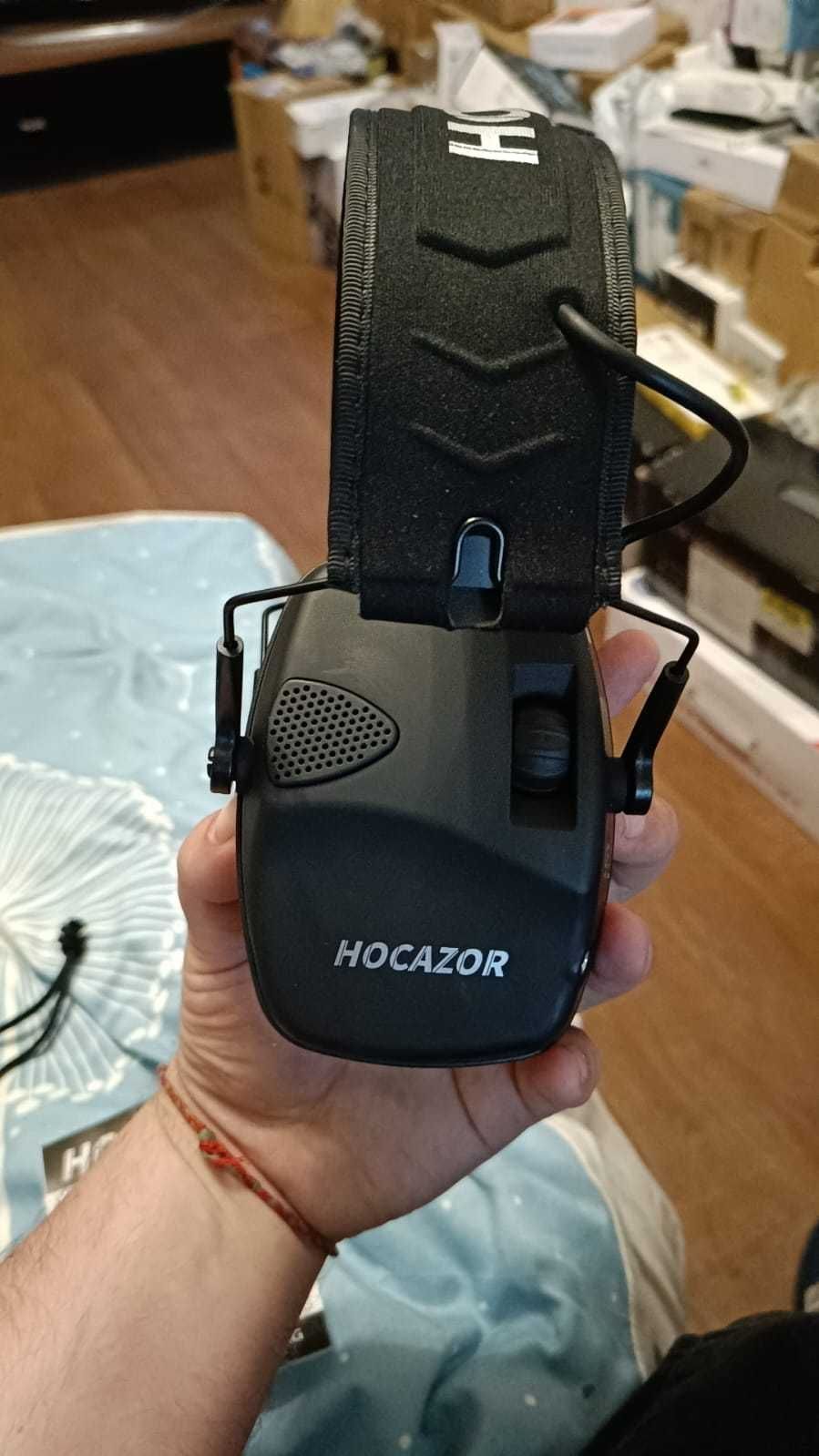 (5)HOCAZOR 026  складні активні навушники для стрільби