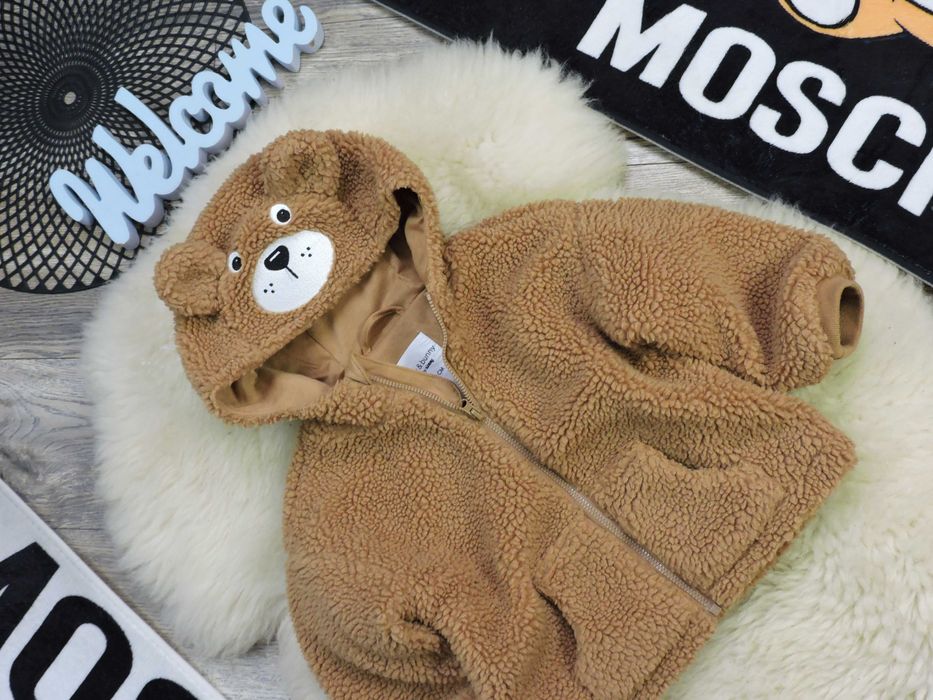 Sinsay - pluszowa kurteczka miś , uszka r 80