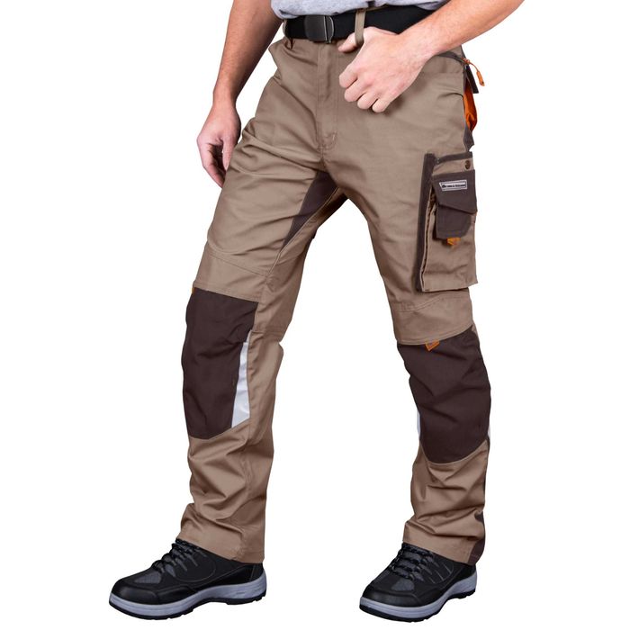 Spodnie ochronne do pasa, spodnie ochronne budowlane elementy odblask.