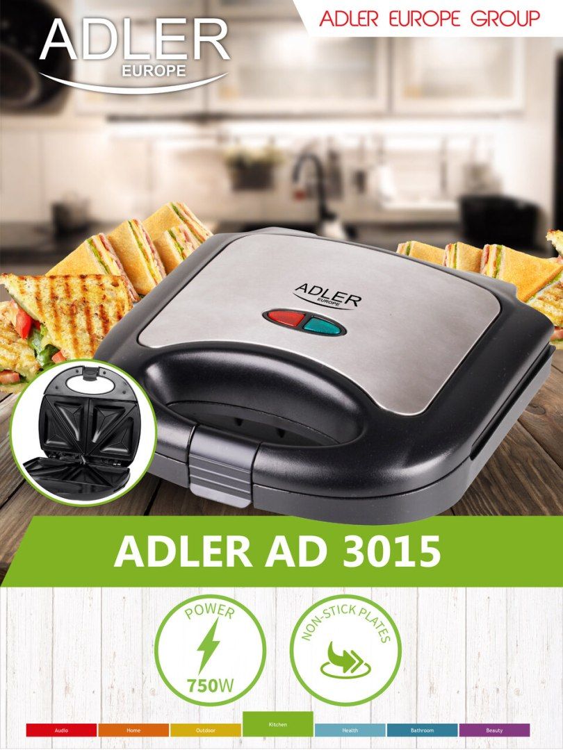 Adler AD 3015 opiekacz do kanapek