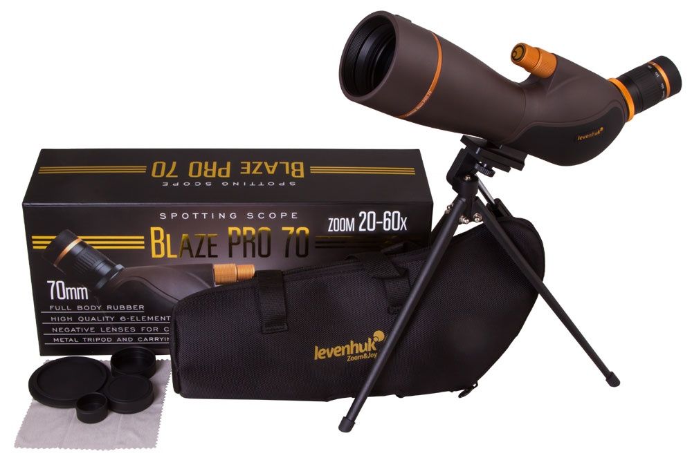 Telescópio Levenhuk Blaze PRO 70 20–60x - Garantia Vitalícia (NOVOS)