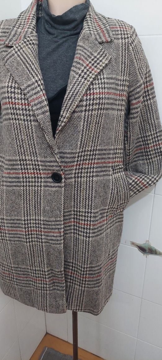 Casaco oversized tamanho S Novo