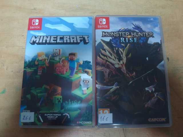 8 jogos nintendo switch minecraft fc24 etc