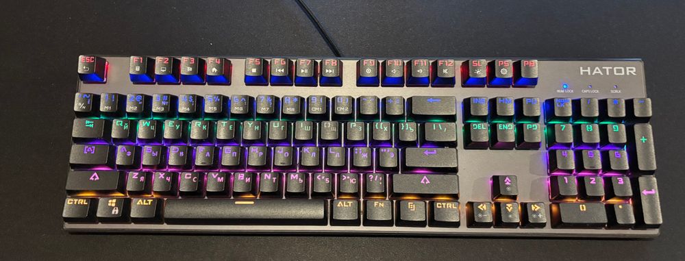 Механічна клавіатура HATOR STARFALL RAINBOW HTK-608