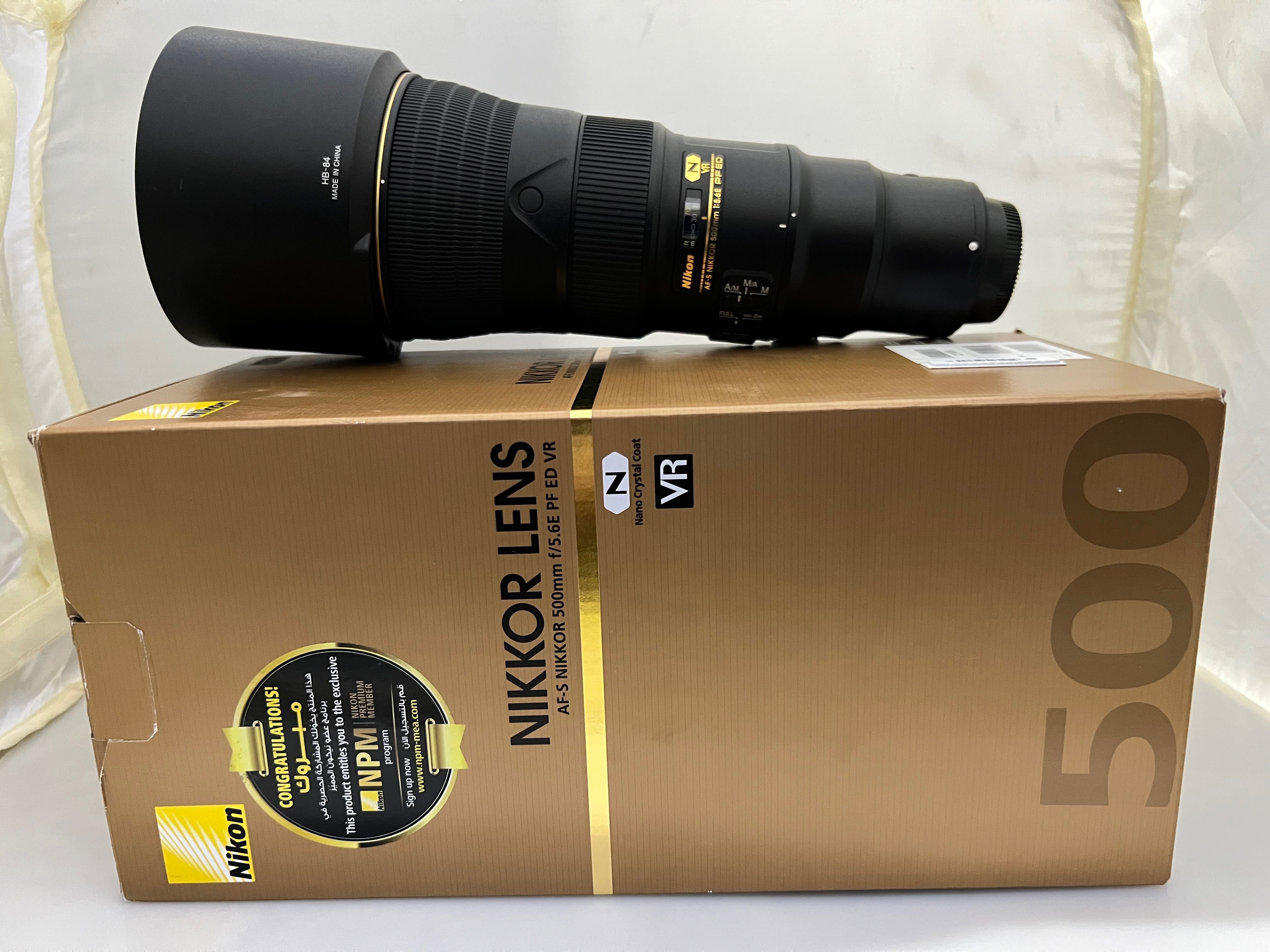 Vender Nikon lens AFS 500mm f/5.6 E PF ED VR