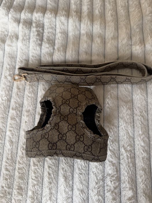 Szelki dla psa i smycz Gucci S