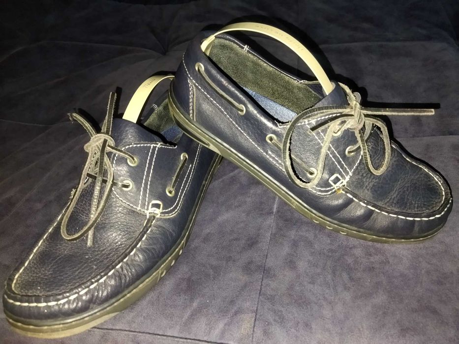 Мокасини  сліпери туфлі  Clarks Bratton Boat  р.40  темно-сині