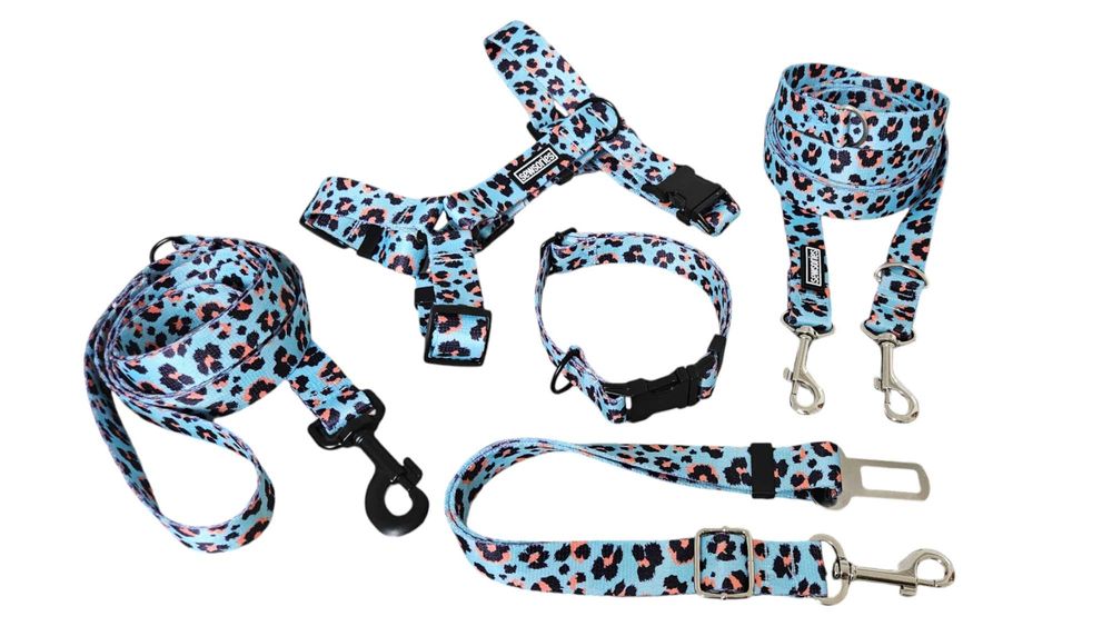 Obroża regulowana dla psa SEWSORIES FLOWER POWER rozmiar L