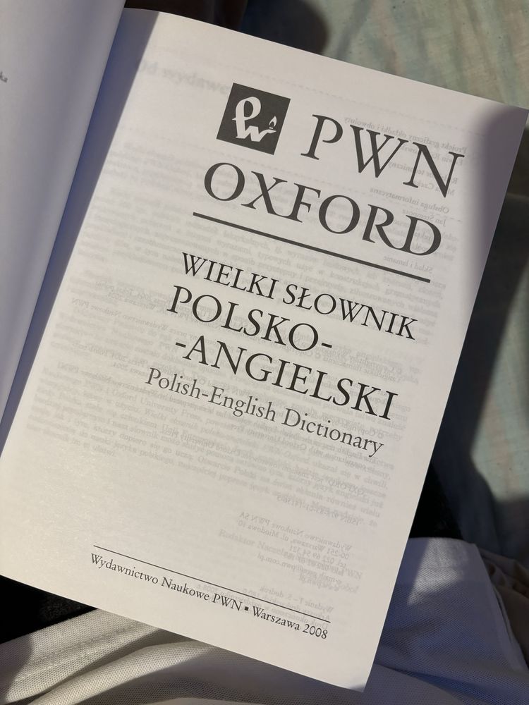 Wielki słownik Polsko-Angielski Polish-English Dictionary Oxford