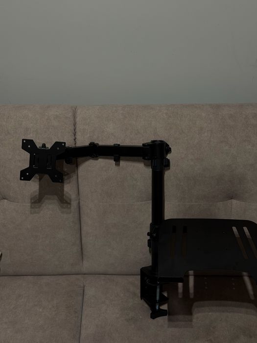 Uchwyt do monitora z podstawka pod laptop