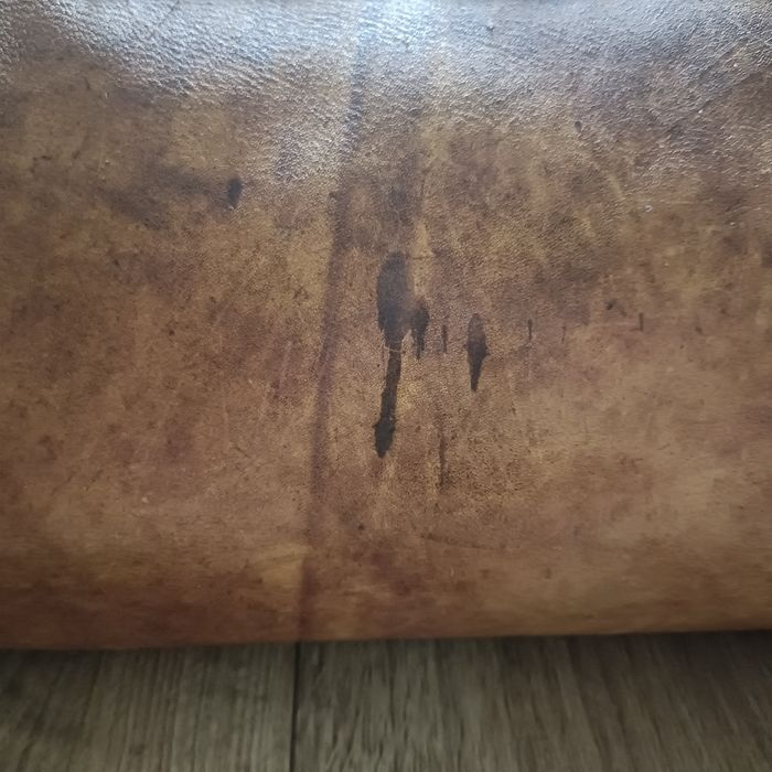 Torba podróżna skórzana vintage jamnik retro walizka