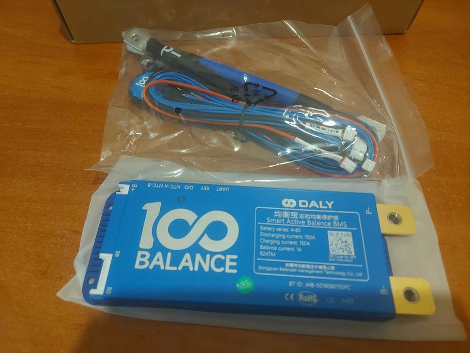 Плата Smart BMS DALY 4-8S 150A, Плата Smart BMS DALY 8-24S 150A