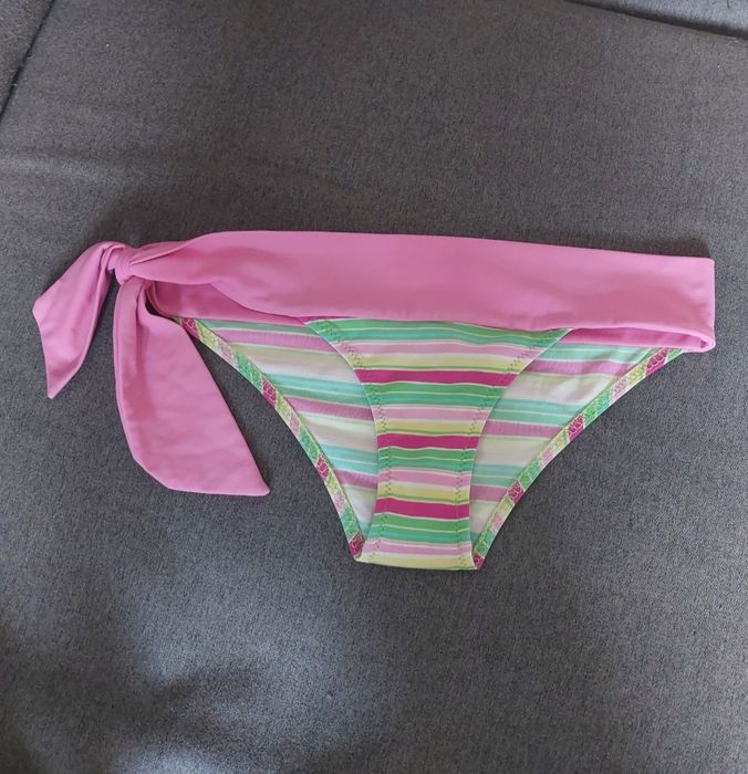 Dół od stroju kąpielowego w kolorowe paski rozmiar M (38) majtki figi