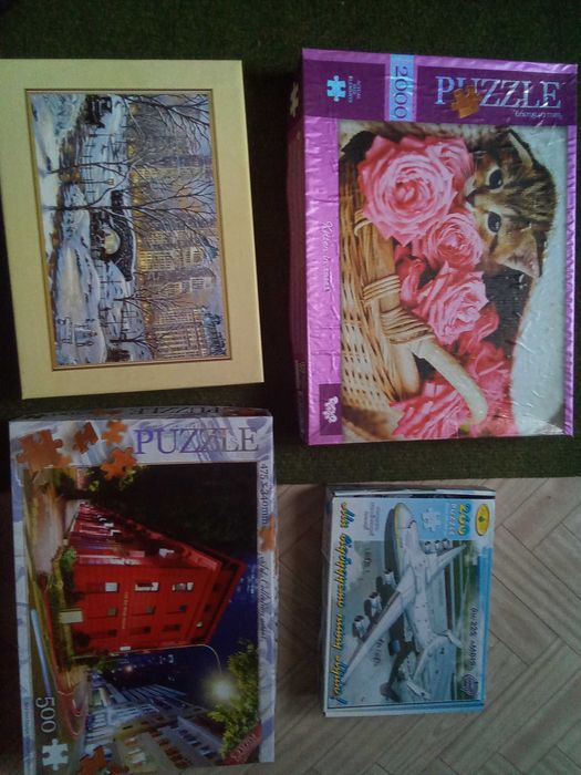 Пазли дитячі, машина, міські види, літак, тварини