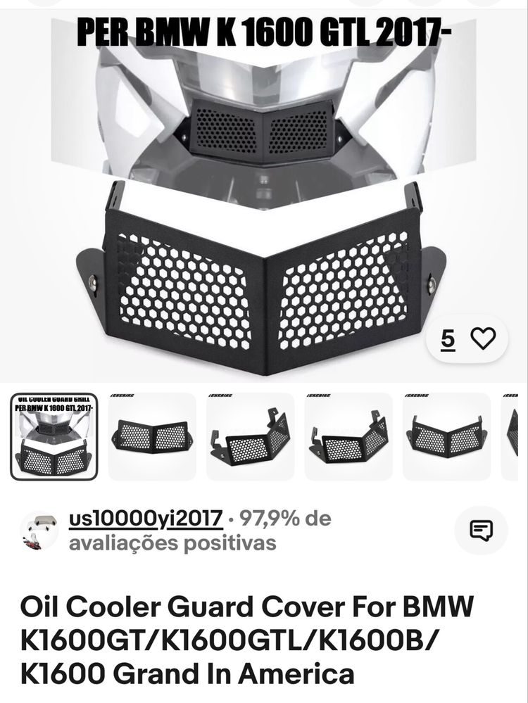 Proteção de óleo para refrigerador marca - BMW
