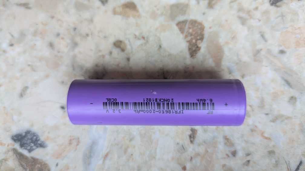 Акумулятори IFR18650-2000mAh 3.2v lifepo4