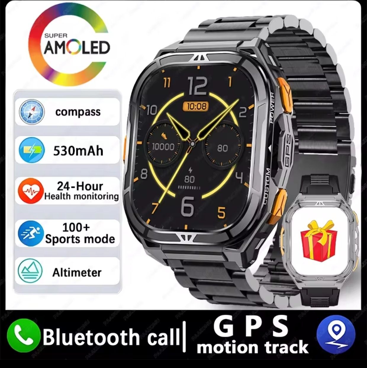 Тактические смарт часы TANK X5 Ultra Special Edition  + Compass + GPS