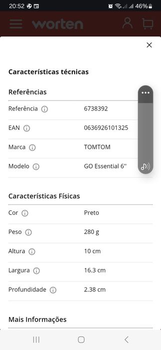 GPS TOM TOM go essencial