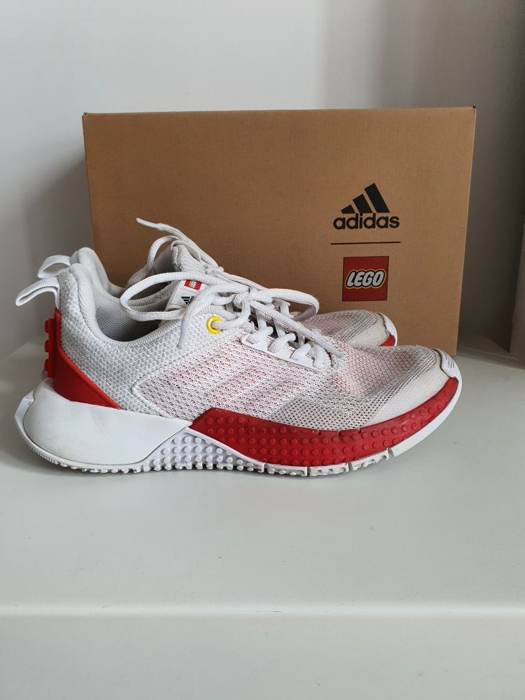 Adidas lego bialo czerwone 37 1/3