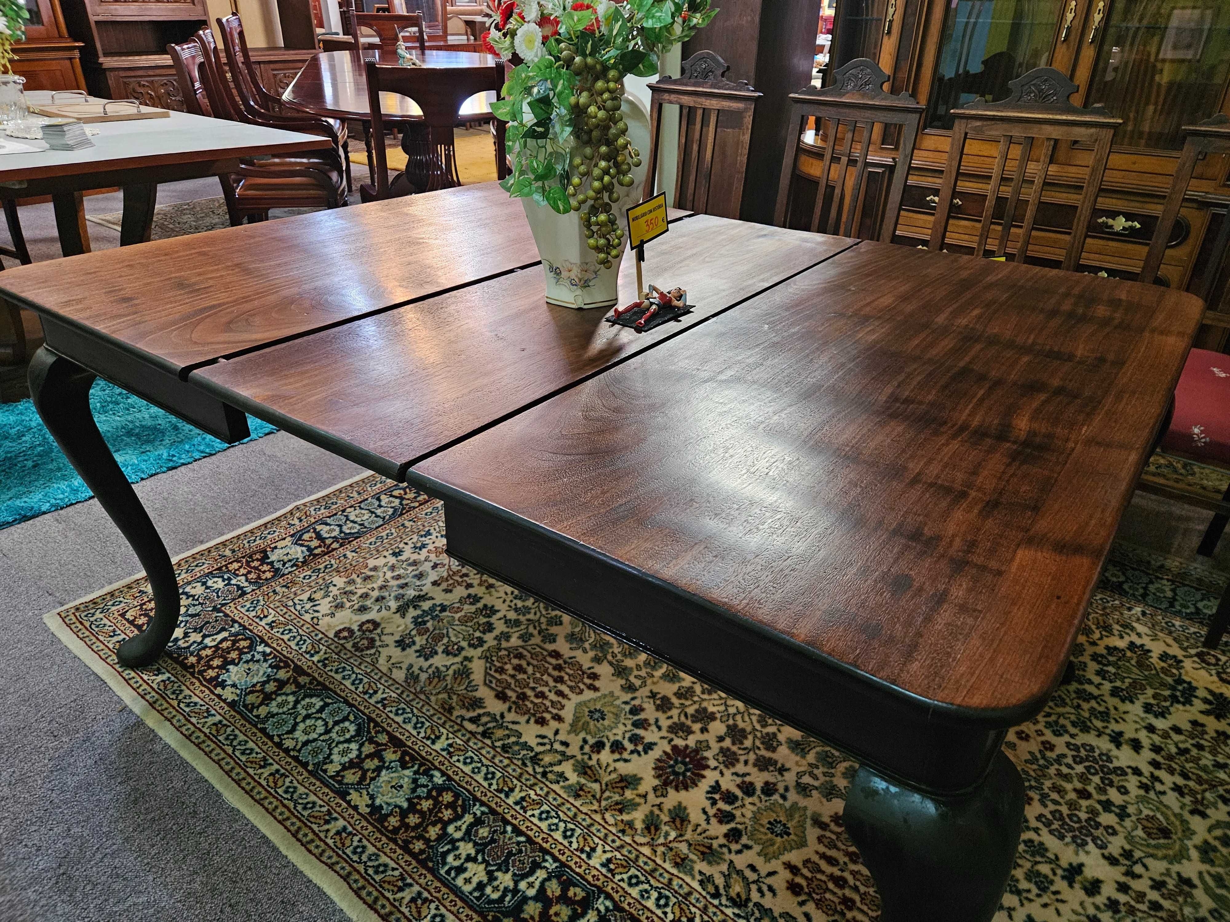 Mesa antiga - extensível - Restaurada