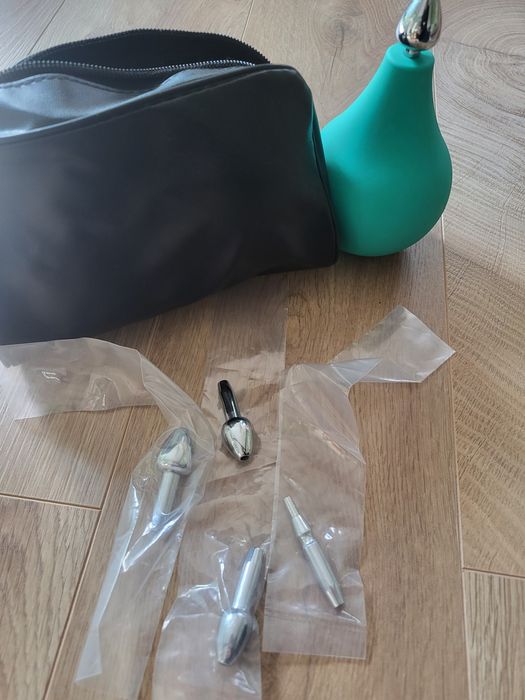 Balon Politzera ( gruszka) z kompletem oliwek do ucha, nosa