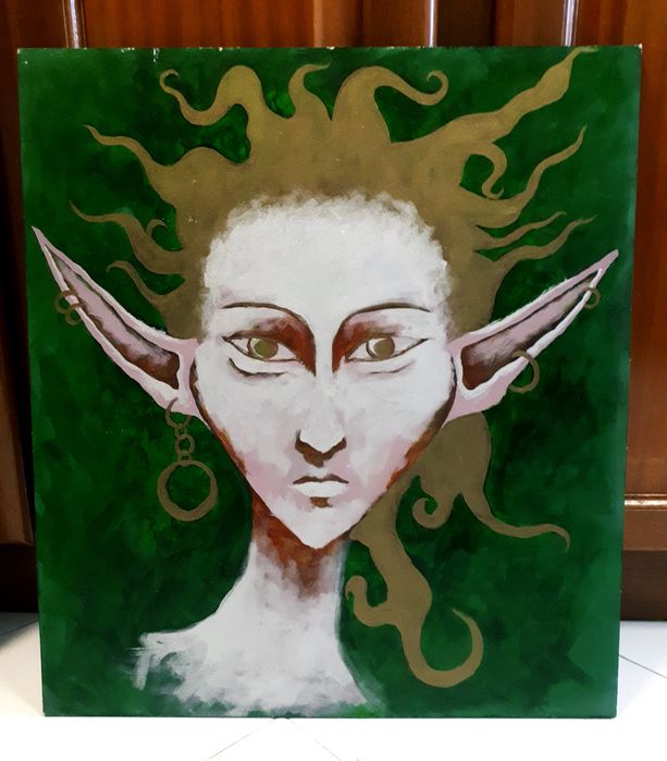 Pintura - Elfo Fada Gnomo Duende Elementais