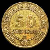 Moeda de 50 Soles de Oro - 1981 - Peru