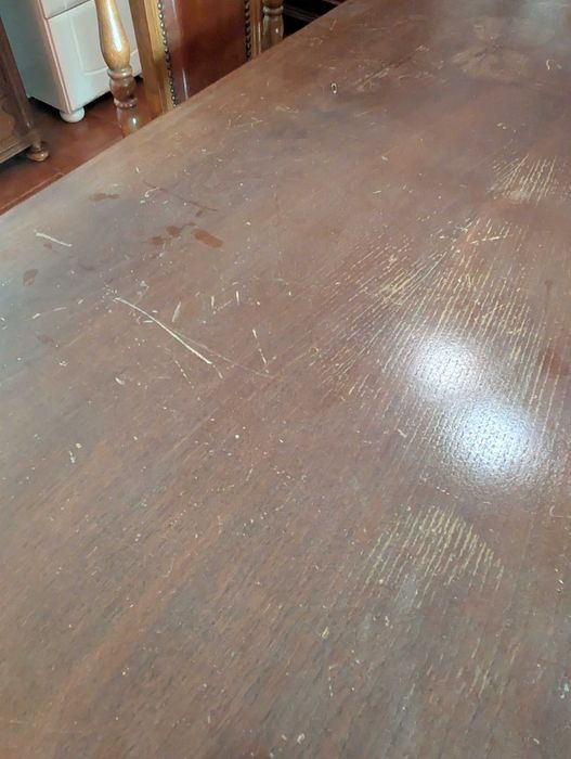 Mesa jantar e cadeiras antiga