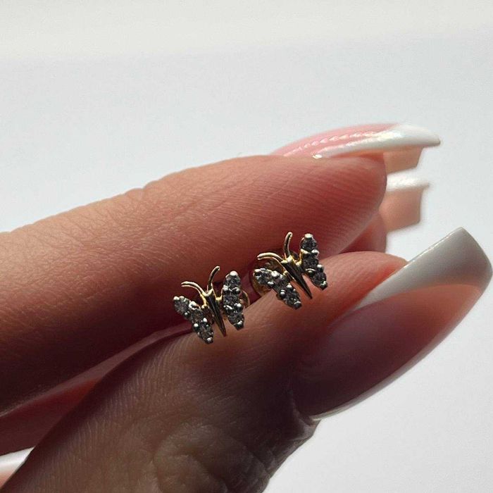 Золоті сережки, вага 1,32 грам Арт. 550