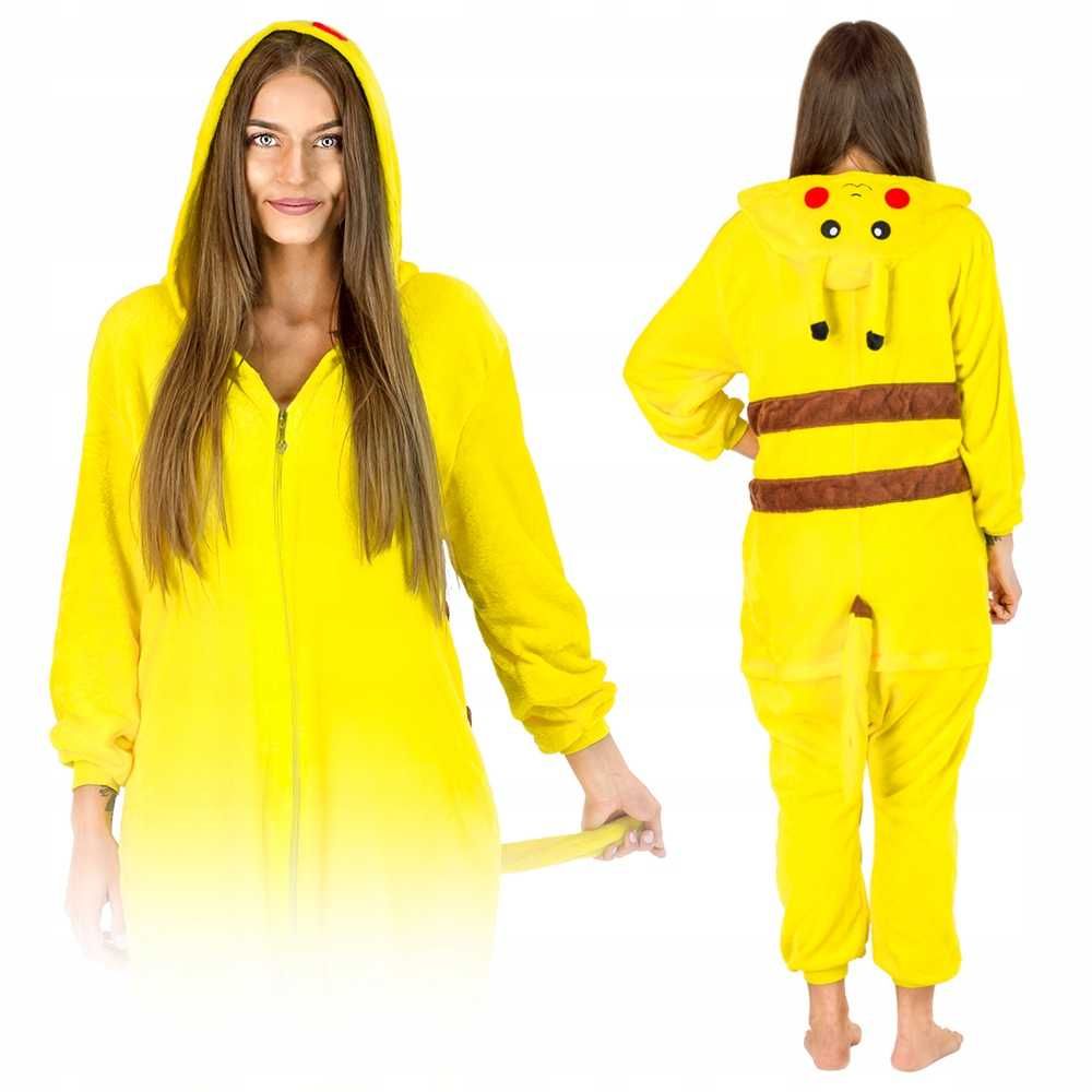 M KIGURUMI  Dres  Piżama PIKACHU  Przebranie