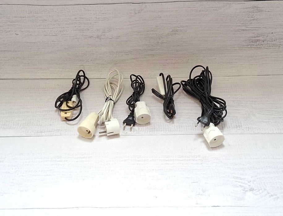 Przewód Kabel zasilający AC 2PIN Rtv TV Przedłużacz DPM 9 Elementów
