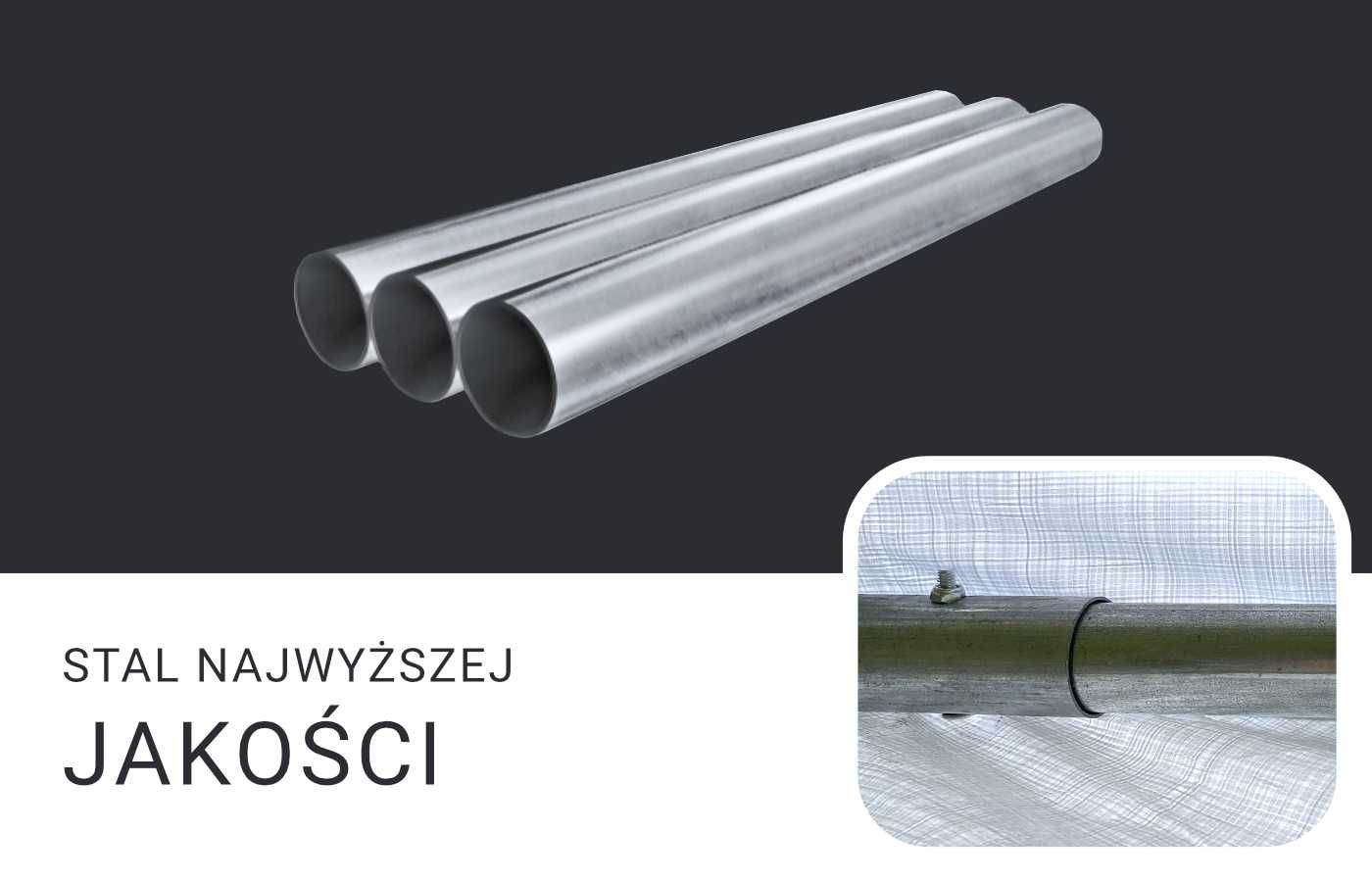 4x8x2m Namiot przemysłowy magazynowy mocna hala całoroczna P-600
