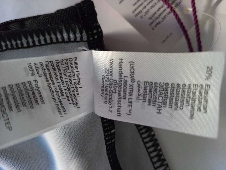 WIRE TANKINI - Бікіні-топ LASCANA в горошок синього кол.-р 52-54/20 D