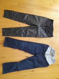 Spodnie ciążowe roz. M skóropodobne & jeans