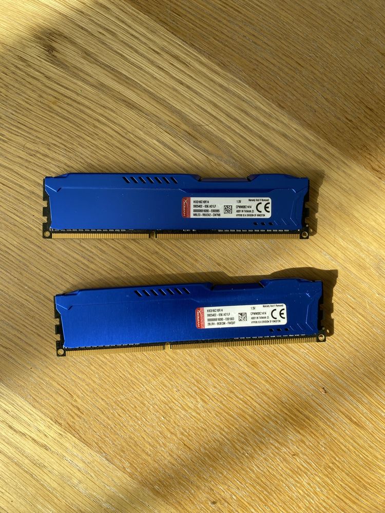 Pamięć 2 x RAM HyperX Fury Blue DDR3 4GB 1600MHZ CL10 HX316C10F/4