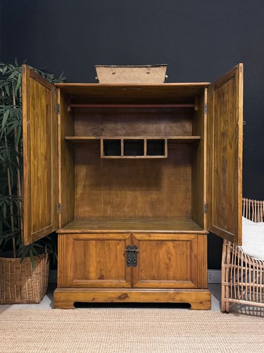 2 armario, roupeiro, louceiro, movel, aparador, oriental, rustico